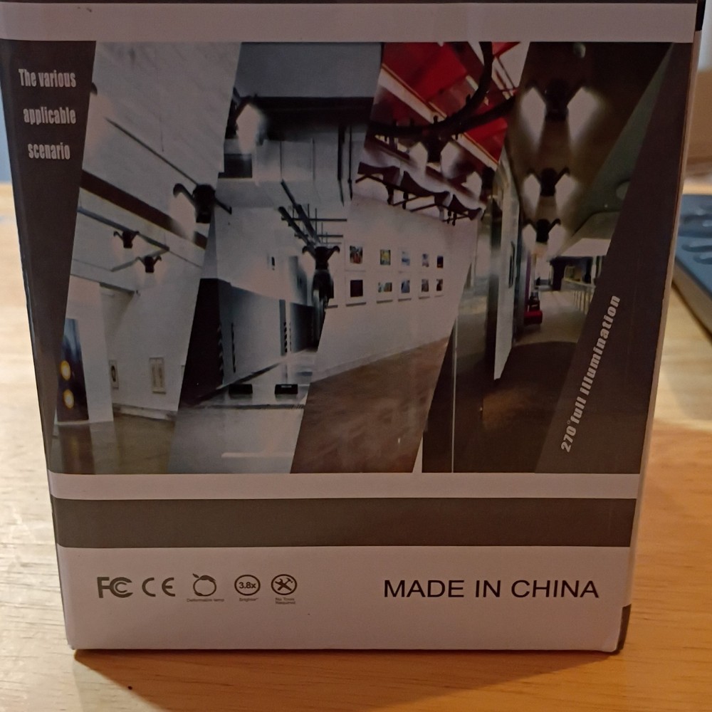 Zhongshan Takov CHX-A03 Adjustable LED Ceiling Fixture, Black, High Brightness