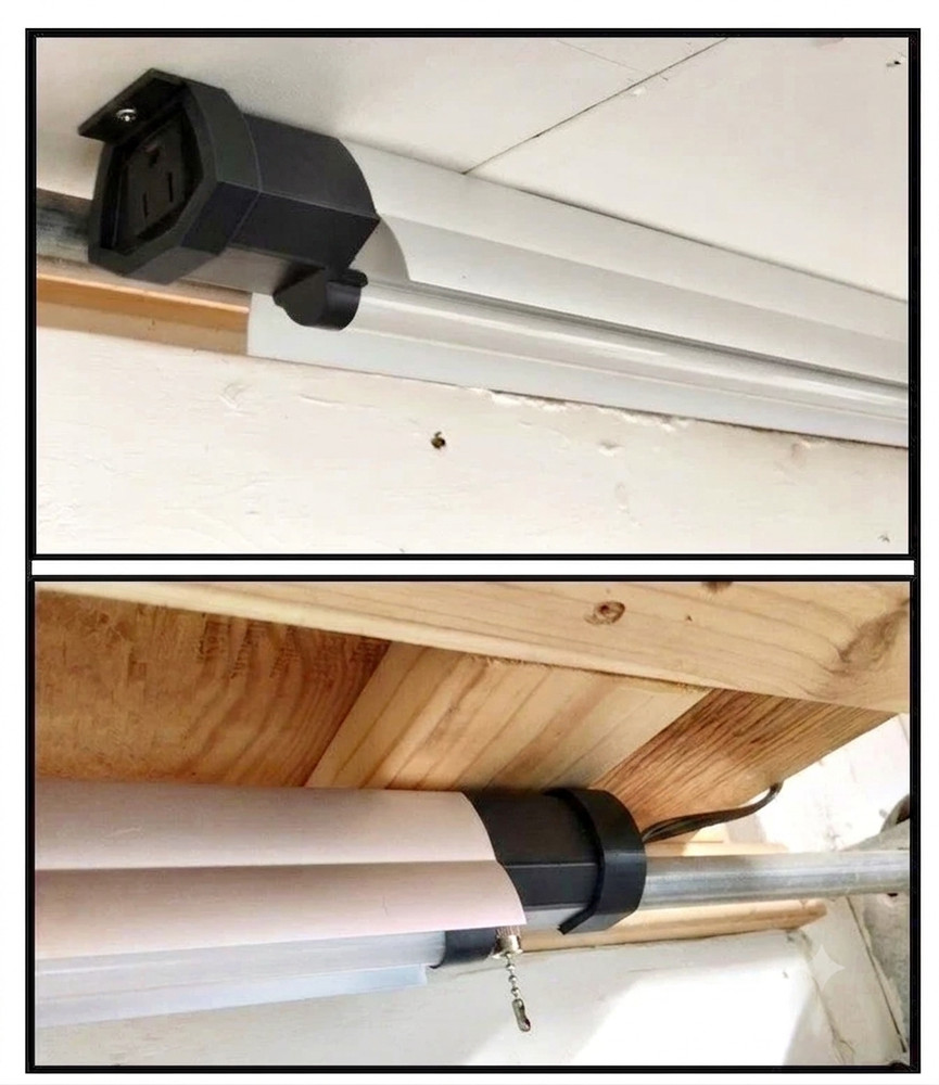 Shop Light Ceiling Mount Wall Mounts for Harbor Freight Braun 4ft LED Light