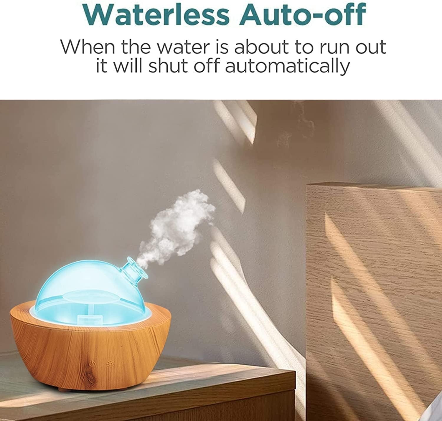 280ml Glass Essential Oil Diffuser Wood Grain Base Air Aroma Diffus... Fast Ship gallery