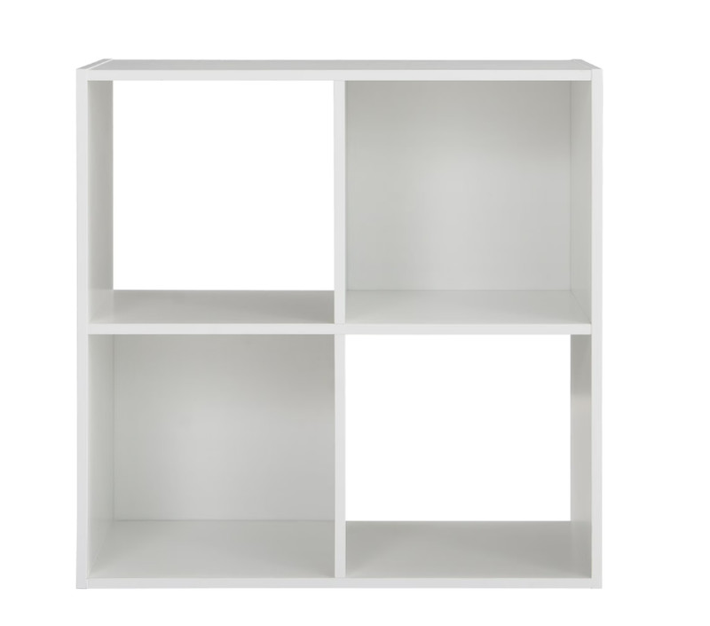 4 Cube Storage Organizer White Shelf Unit Modern Space Saving Design gallery
