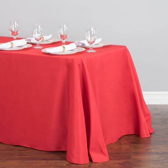 1/10 pack 90 x 156 in. Rectangular Polyester Tablecloths,33 Color Wedding Event gallery