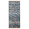 Machine Woven Crossweave Polyester 2'6''x9'10'' Runner Area Rug Oriental Brown gallery