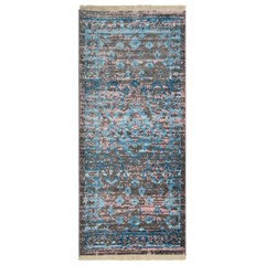 Machine Woven Crossweave Polyester 2’6”x9’10” Runner Area Rug Oriental Brown