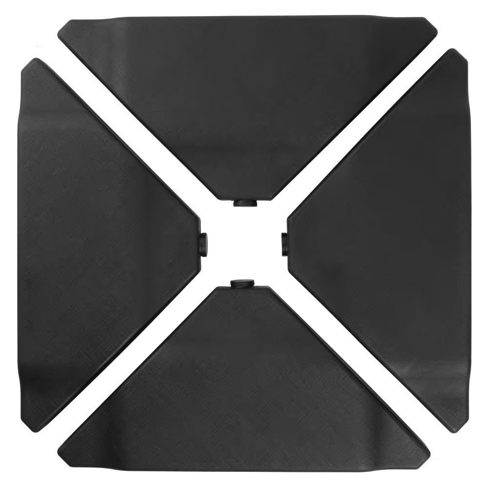 11 Lbs. Plastic Patio Umbrella Base in Black gallery