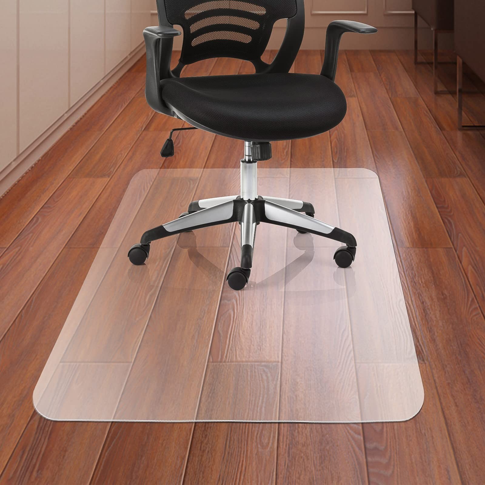 Durable Office Chair Mat for Hardwood Floors, 36" x 48" Rectangle, Easy Glide Fl gallery