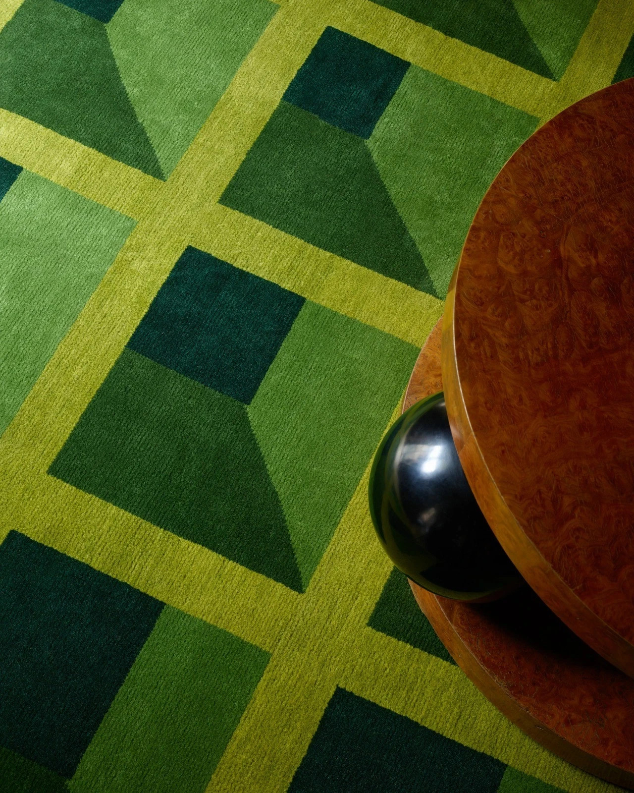 Hand Tufted Wool Rug Modern Geometric Luxury Area Rug, Soft Handmade Carpe gallery