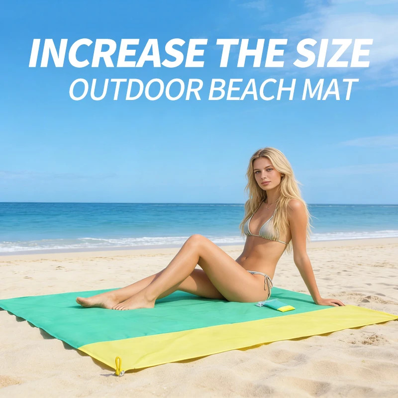 Double-Color Beach Blanket, Large Size, Waterproof and Sand-Proof Picnic Mat for gallery