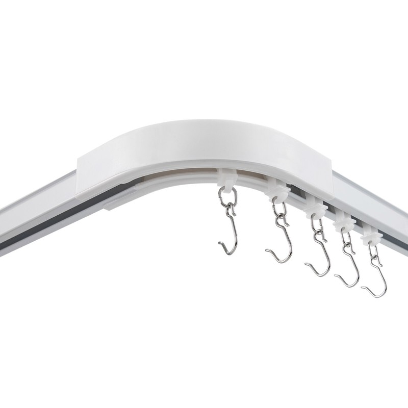 6-9Ft Ceiling Curtain Track Set Bendable for Home Hospital Window with Hooks gallery