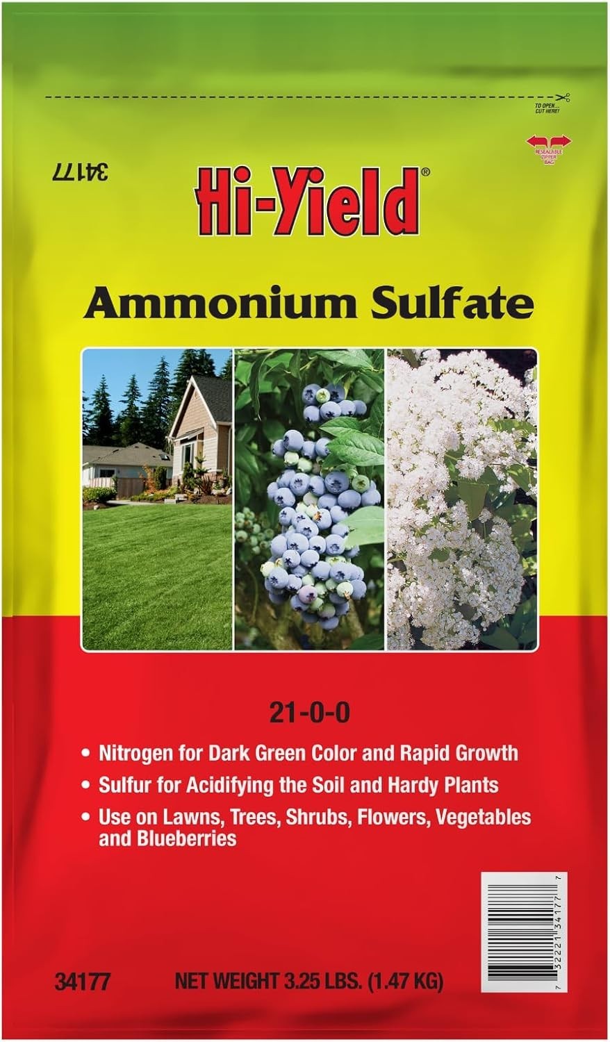 Versatile 3.25 Lbs Ammonium Sulfate for Rapid Growth of Shrubs and Veggies gallery