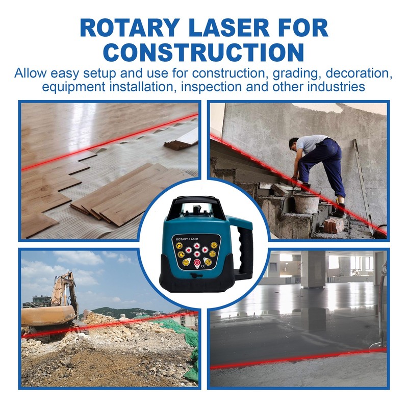 Laser Level 360° Rotary Self-Leveling Horizontal & Vertical 500M Red Beam gallery