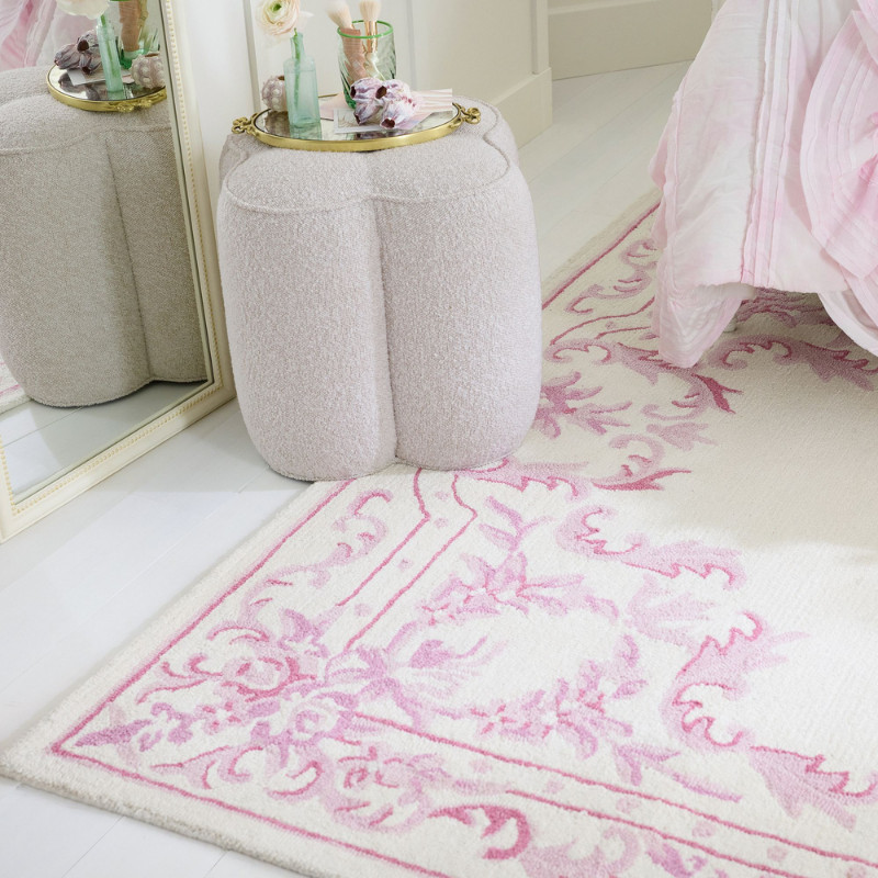 Potterybarn LoveShackFancy Ornate Border Rug Pink 3'x5' gallery