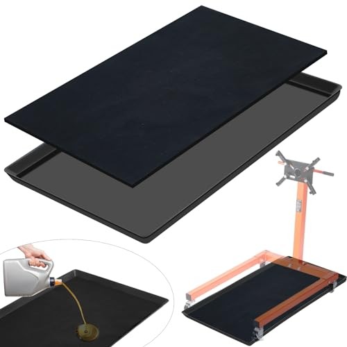 35 x 22 Inch Oil Drip Pan Compatible with 1, 250 lb Rotating Engine Stand Oil gallery