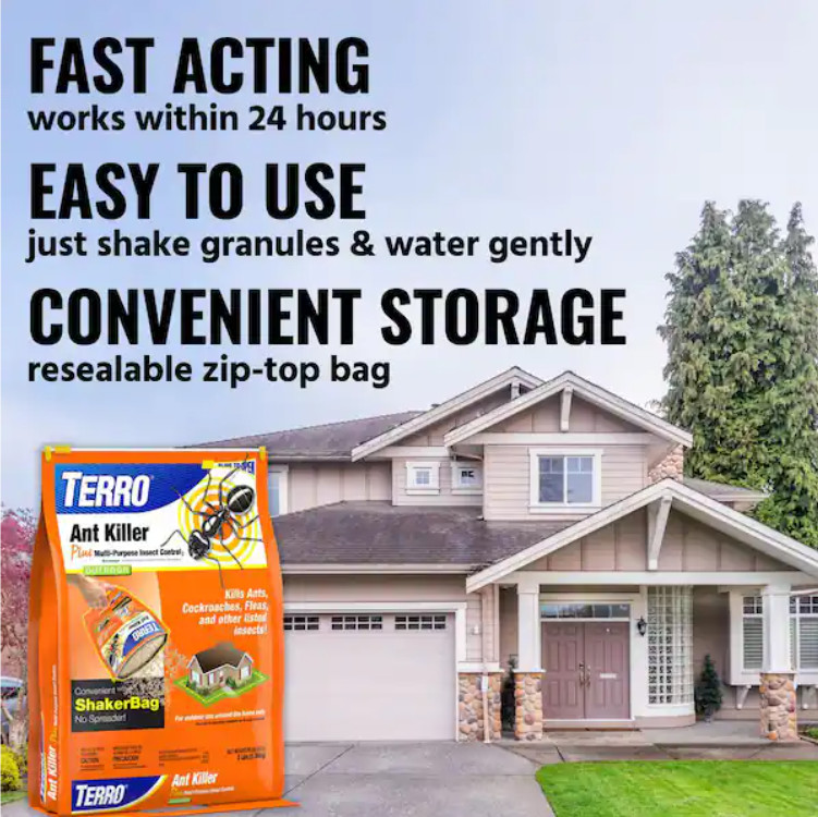 TERRO 3 lb. Outdoor Ant Killer Plus Multi-Purpose Insect Control Granules gallery