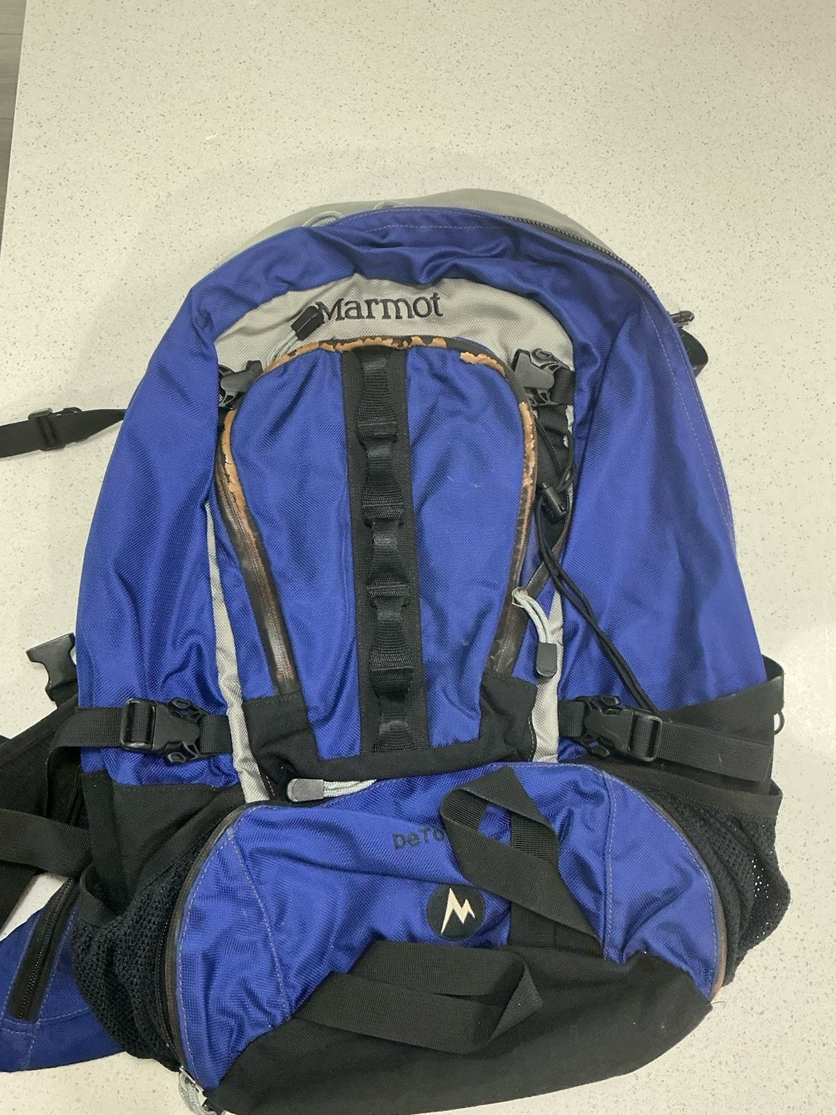 Marmot DeTour Padded Backpack Black/Blue