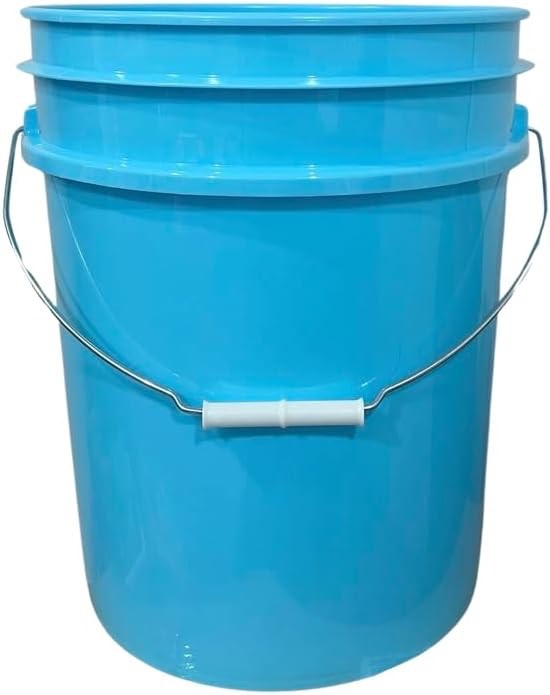 5 Gallon Bucket container, Food grade Made in USA Aqua color ( Pack of 1) gallery
