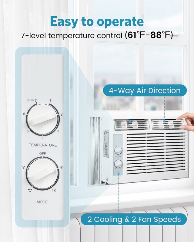 Cowsar Window Air Conditioner 5000/6000/8000/12000 Btu gallery