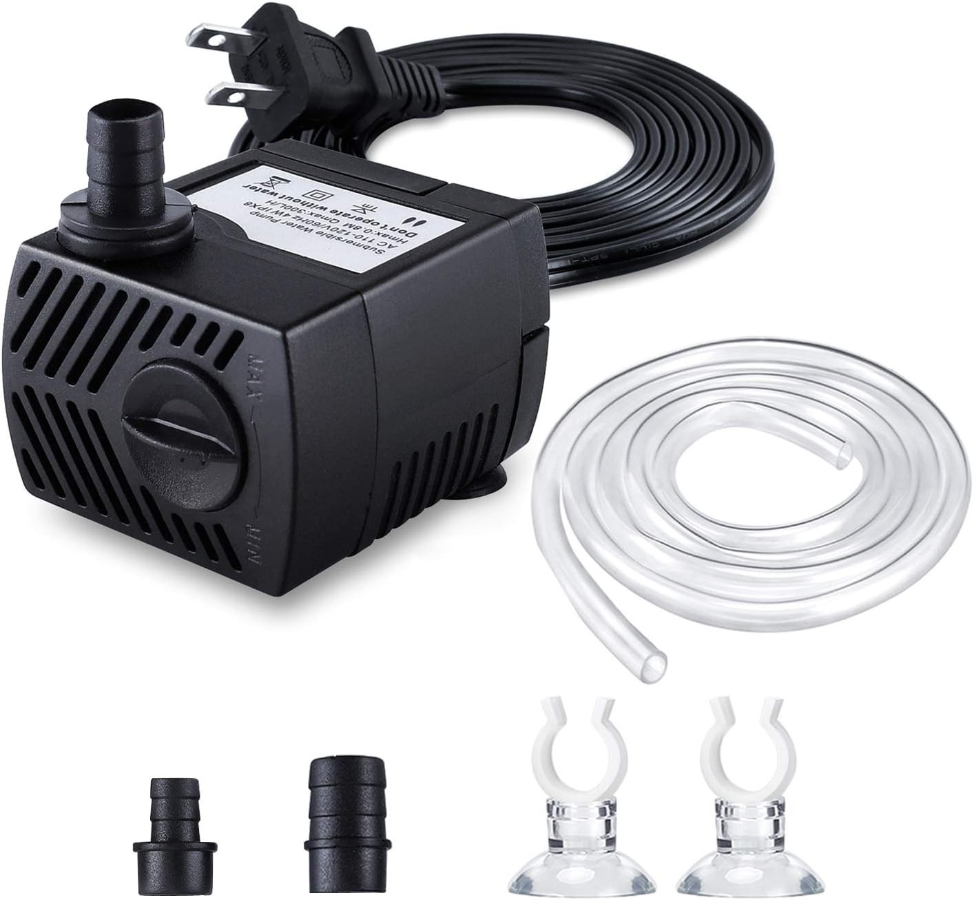 Fountain Pump, 80GPH Submersible Water Pump, Durable Outdoor Fountain gallery
