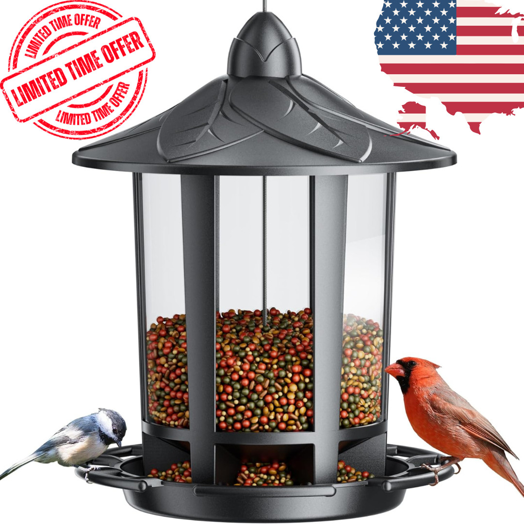 Birdream Bird Feeders for Outdoors Classic Castle Design Fun Assembly Hanging gallery