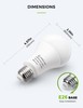 A19 LED Light Bulbs 150W Equivalent, 17 Watt Daylight White 5000K LED Bulbs, ... gallery