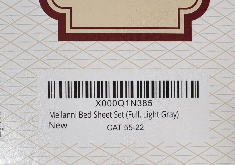 Mellanni Fine Linens Deep Full Size Sheet Set NIP Light Gray Brushed Microfiber gallery