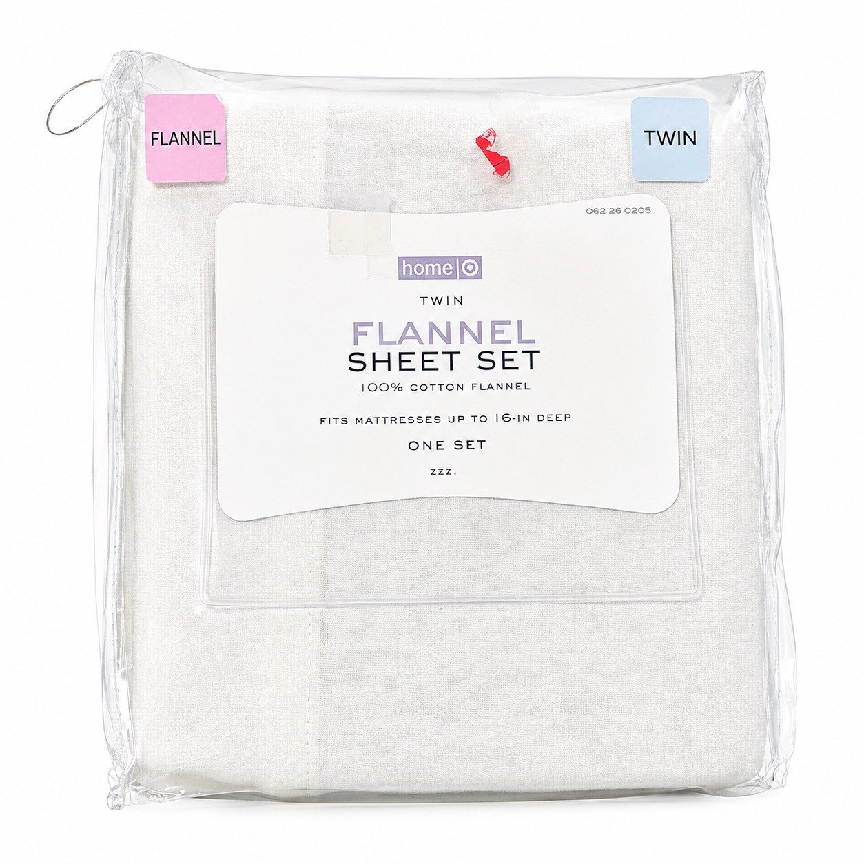 New Home Collection Cotton Flannel Sheet Set TWIN 3 Pc White Target Brand gallery