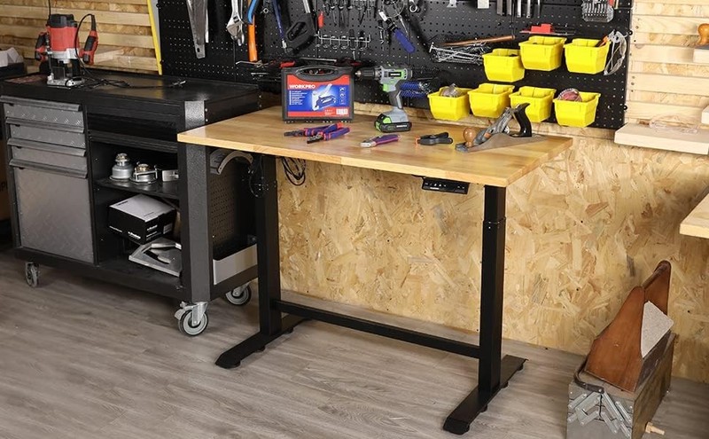 WORKPRO Dual Motor 48" Electric Height Adjustable Workbench 500LBS Load Capacity gallery