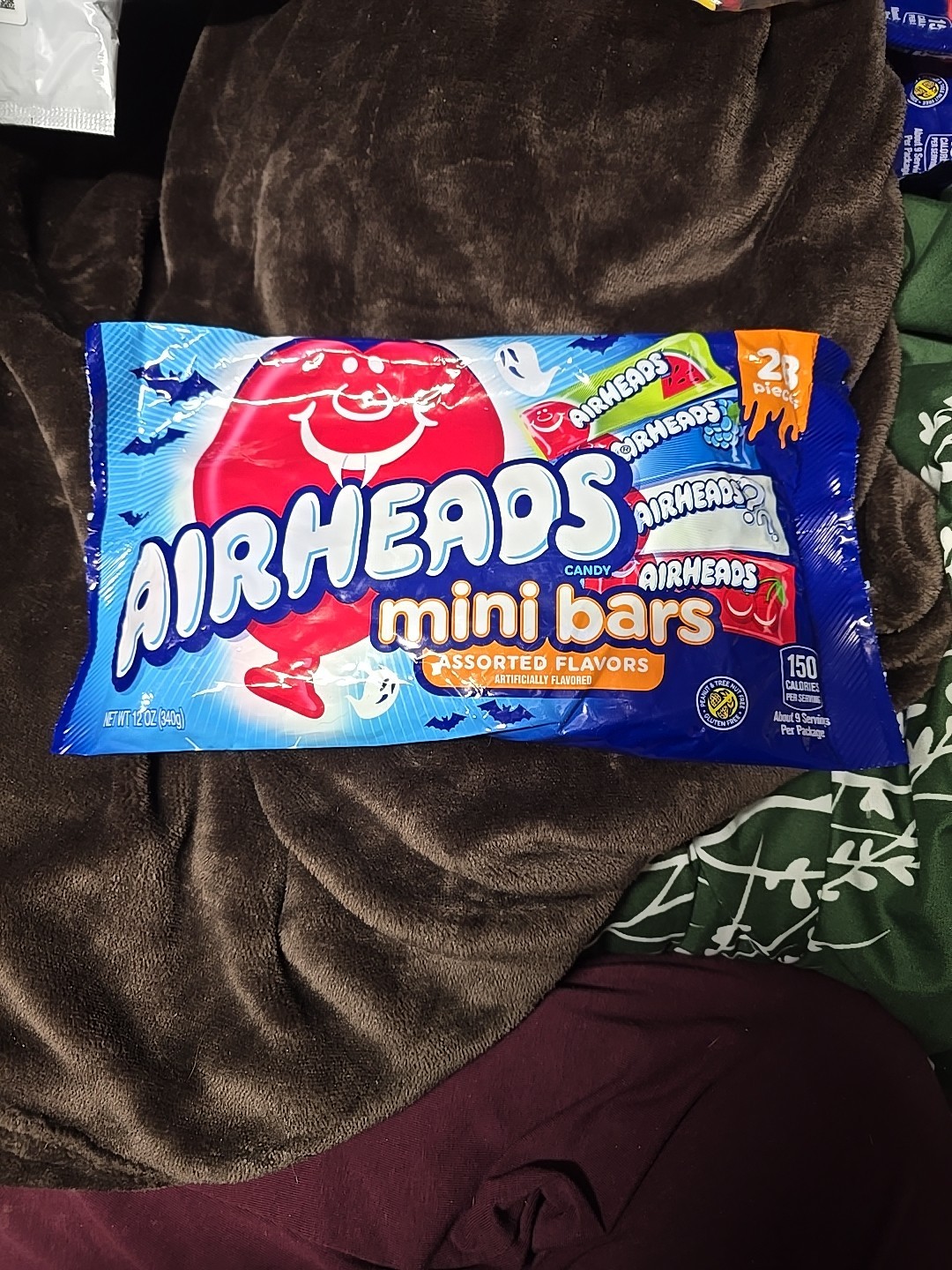 Airheads Candy Bag Individually Wrapped Assorted Mini Bars 12 oz Exp 03-2027 New gallery