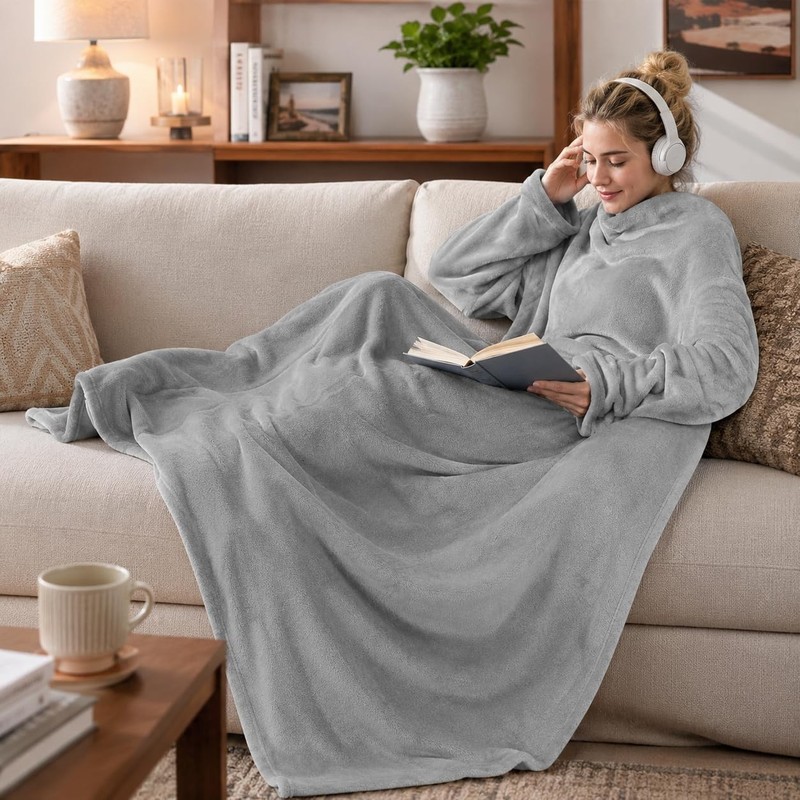 Double-Sided Grounding Blanket with Silver Fiber - Comfort for Napping & Reading gallery