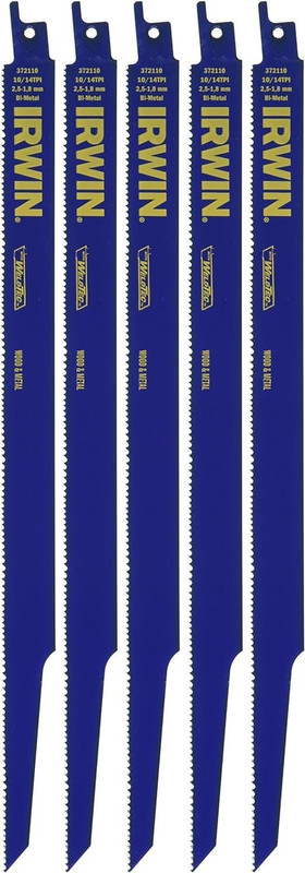 Tools 372110P5 Reciprocating Saw Blade 12-Inch 10/14TPI, 5 Pack gallery