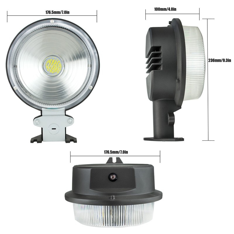 Outdoor LED Barn Yard Street Security Light Dusk to Dawn Waterproof Flood light gallery