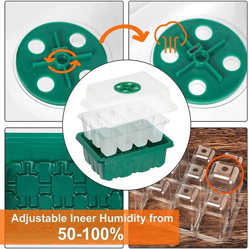5Pack Seed Starter Trays with Grow Light Seed Starter Kit Seed Growing Starting gallery