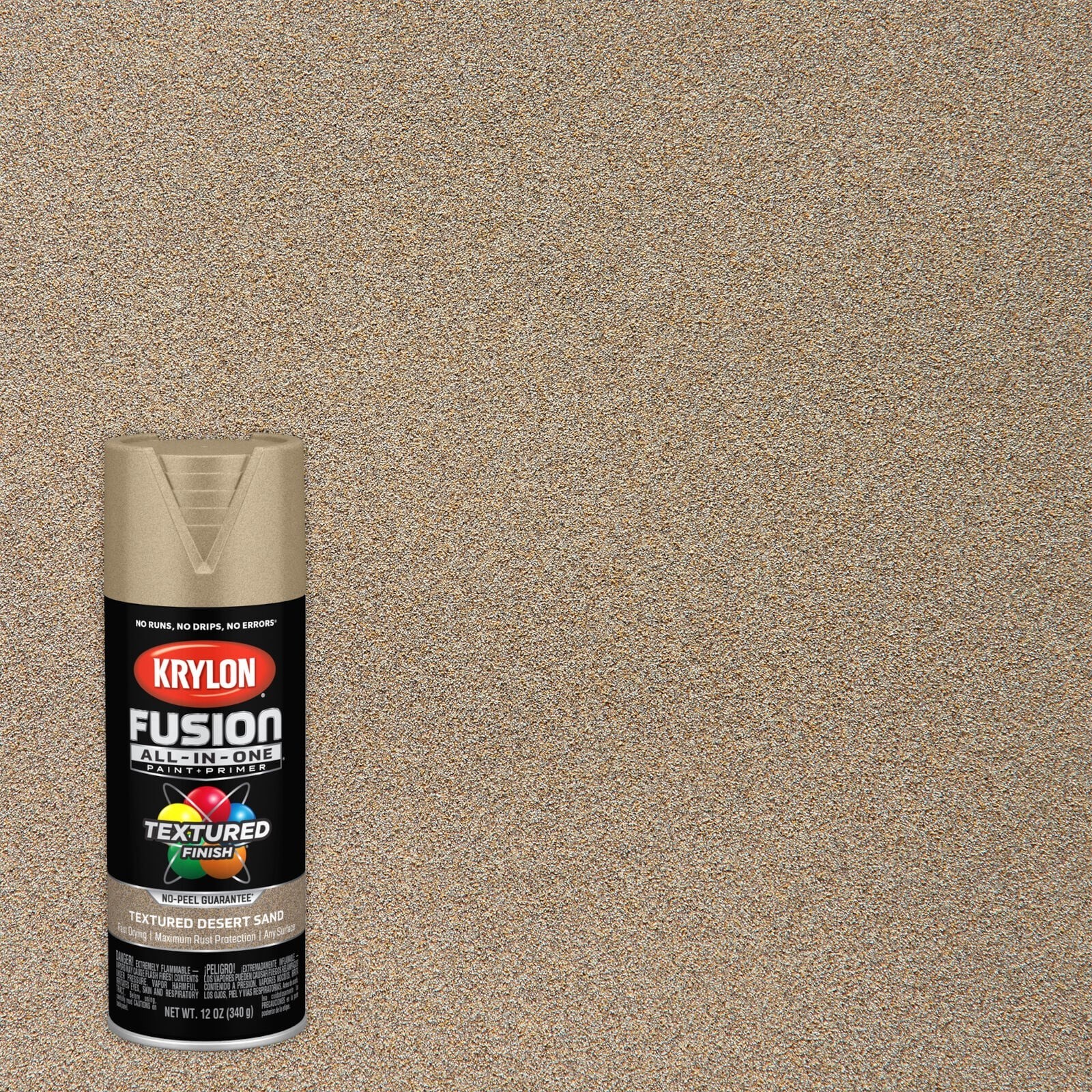 Krylon Fusion All-In-One Matte Desert Sand Textured Spray paint and primer in on gallery