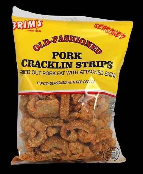 BRIM'S OLD-FASHIONED LIGHTLY SEASONED WITH RED PEPPER PORK CRACKLIN STRIPS 4pk. gallery