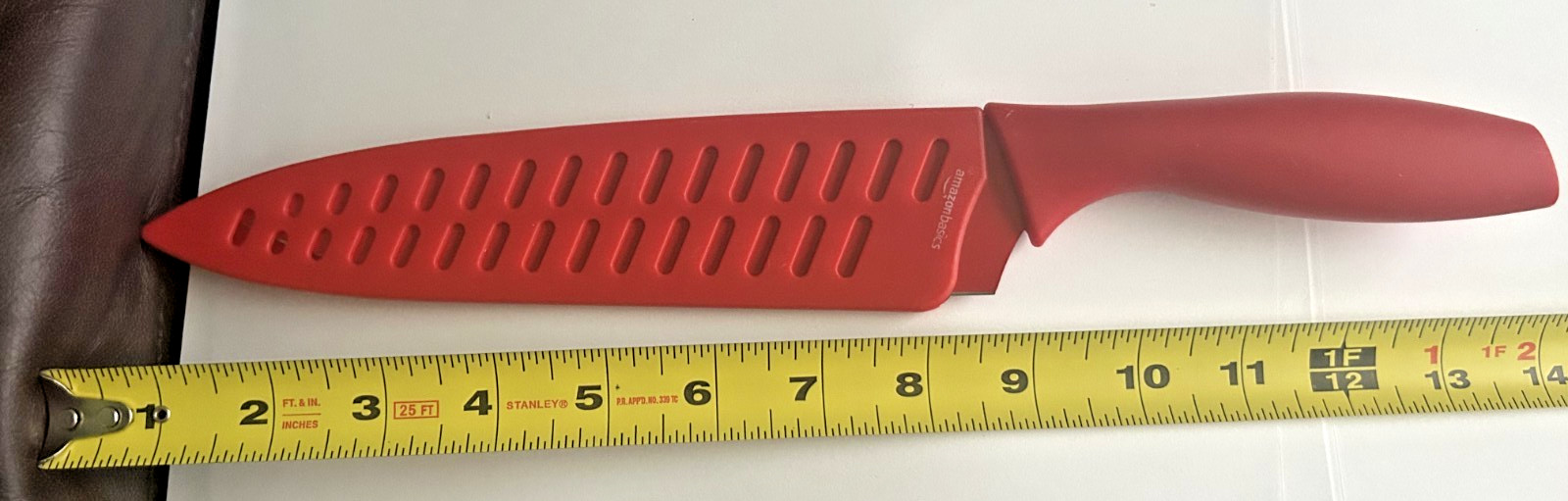 KNIFE FOR KITCHEN RED COLOR WITH ALL PLASTIC BLADE VERY SHARP BLADE METAL gallery