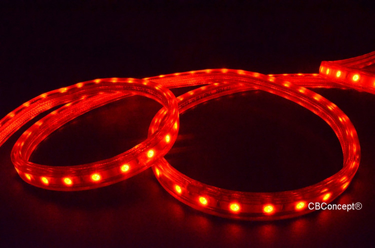 UL Listed,20 Feet,RED,Dimmable,Super Bright 5400 Lumen 120V Flat LED Strip Light gallery