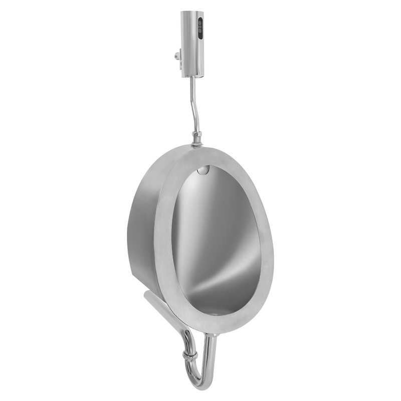 Modern Stainless Steel Automatic Sensing Sensor Silver Urinals for Male Toilet gallery