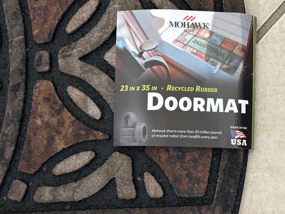 New Mohawk Mosaic Recycled Rubber Door Mat 23 in x 35 in Doorscapes Floor USA gallery