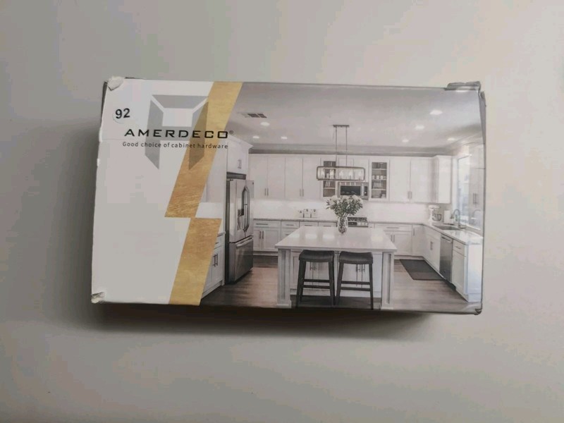 Amerdeco 10 Pack Cabinet Pulls 5 Inch(128mm) Hole, Brushed Brass ZH00013 gallery