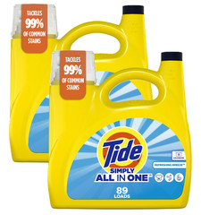 Tide Simply Liquid Laundry Detergent Refreshing Breeze Scent 117 fl oz 89 Loads