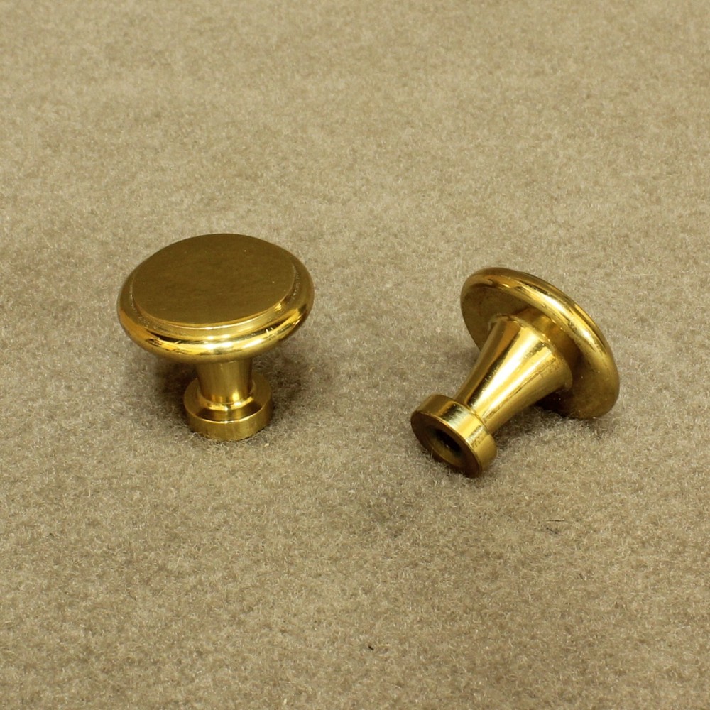 (5) Colonial Bronze # 138-3, solid polished brass cabinet pulls