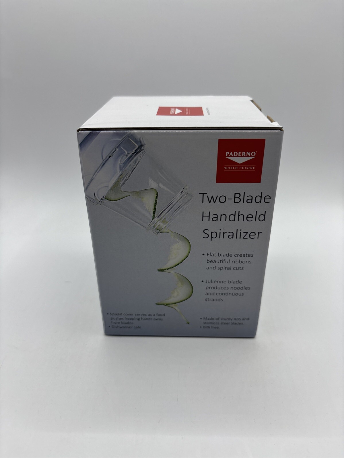 Paderno Two-Blade Handheld Spiralizer NEW Fast Shipping gallery