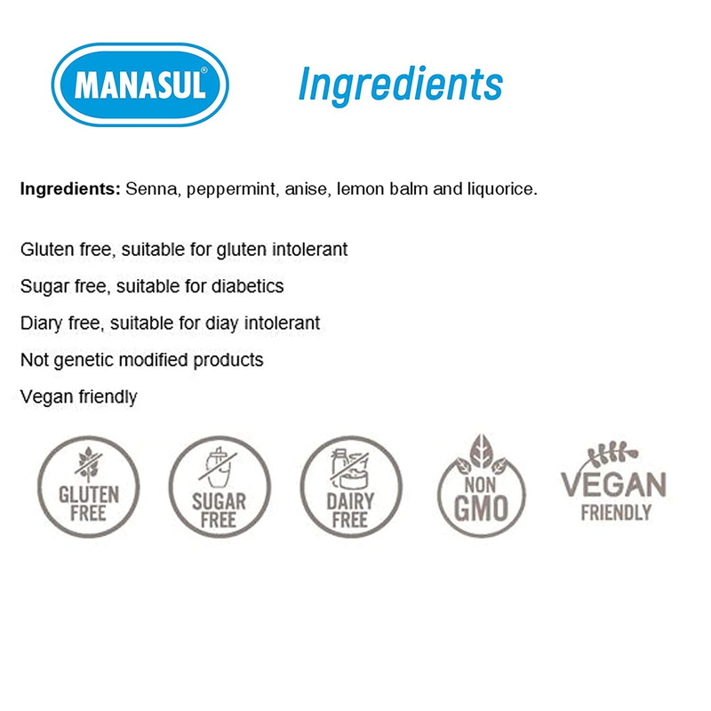 MANASUL CLASSIC - Laxative Infusion Based on Senna, Peppermint, Lemon Balm, Liqu gallery