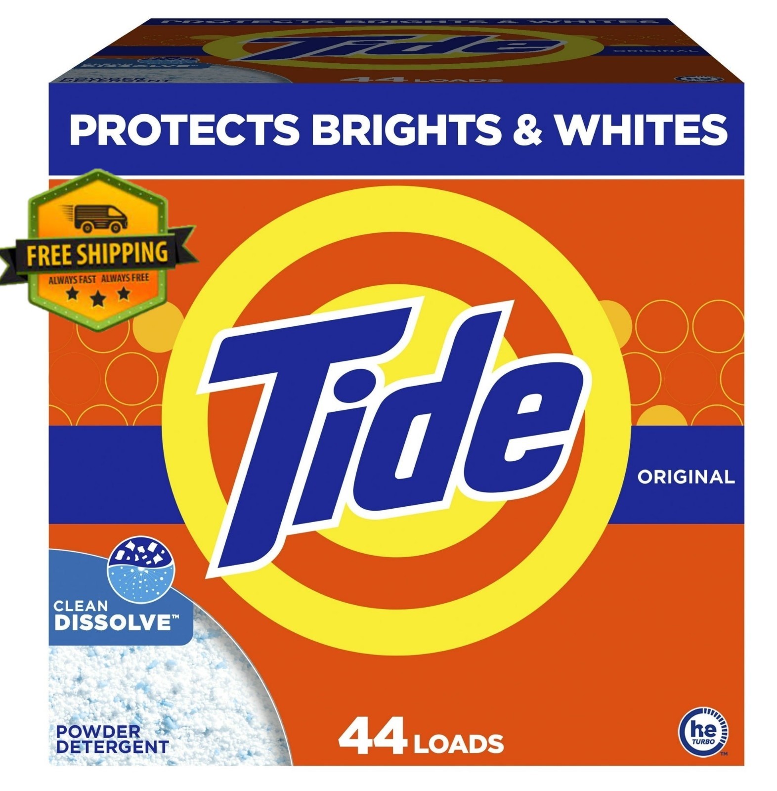 Tide Powder Laundry Detergent, Original Fragrance, 50 oz, Cleans 44 Loads gallery