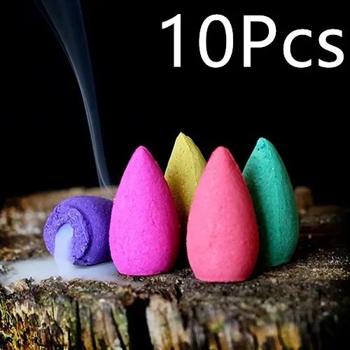NEW Version Backflow Incense Burner Cones Mixed Flower Flavor Smoke Bullet Cone gallery