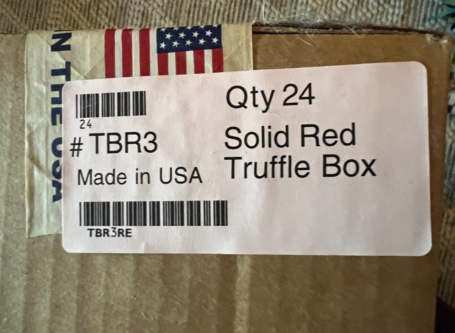 Nashville Wraps Red 5-Piece Truffle Box, 6.5 x 1.75 x 1.25 inches, 24 Pack + 15 gallery