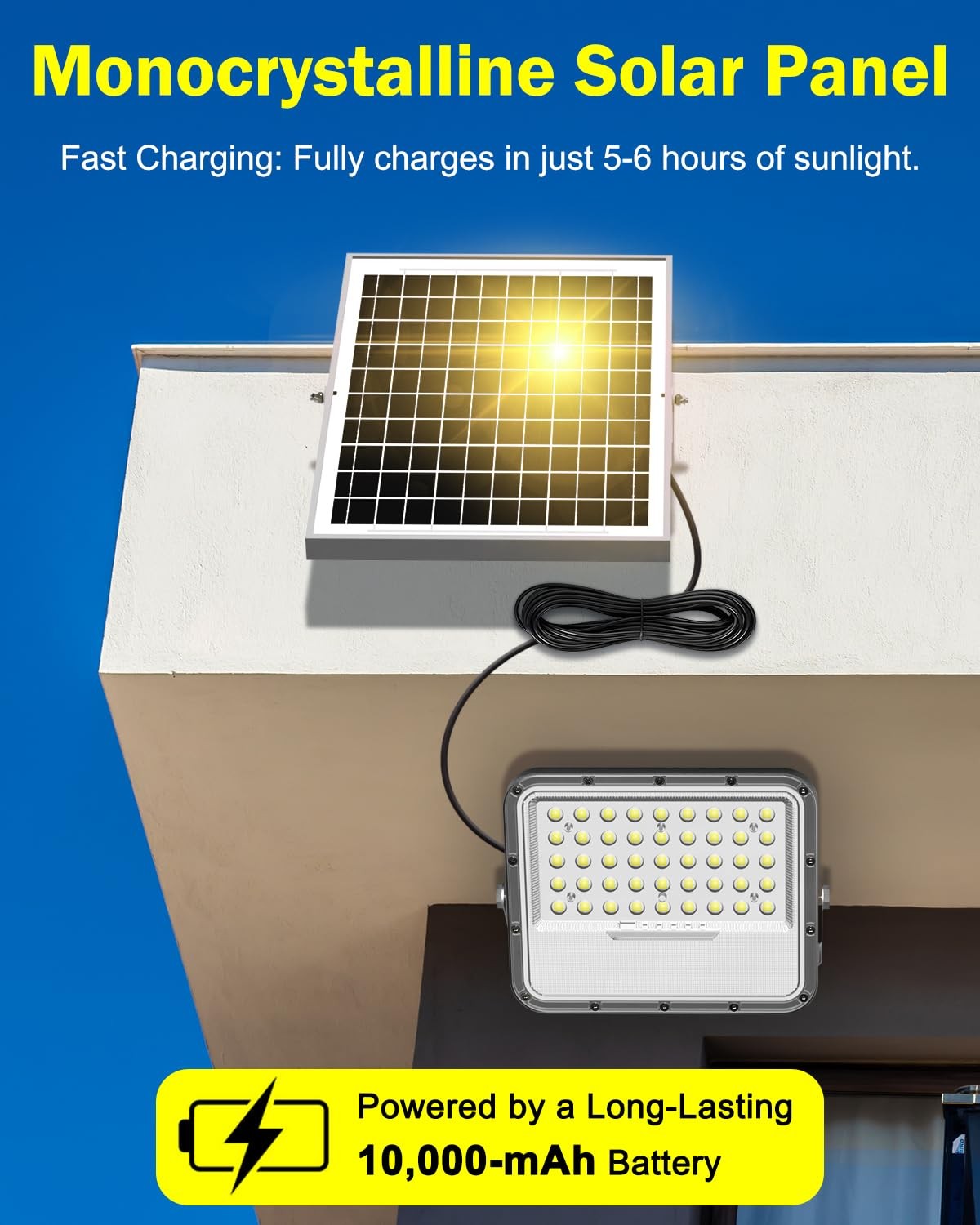 Solar Lights Outdoor IP65 Waterproof Outside Solar Powered Security Flood Lig... gallery