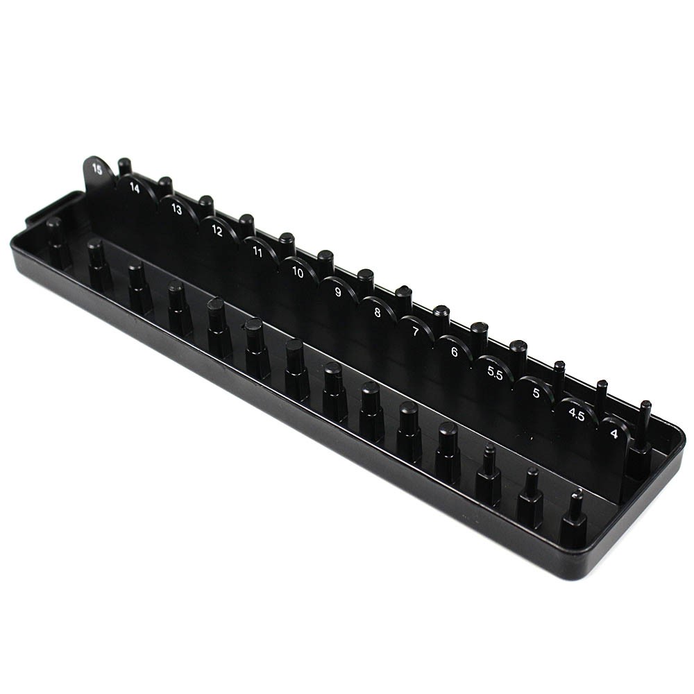 1/4" 3/8" 1/2" Drive SAE Metric Socket Tray Holders Tool Organizer Single or Set gallery