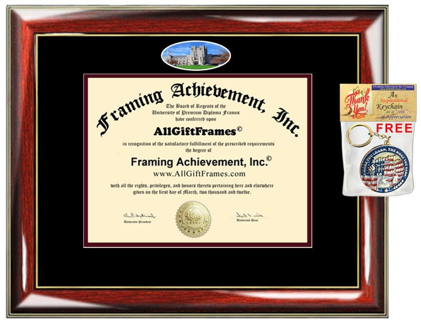 Virginia Tech diploma frame Virginia Polytechnic Institute degree graduation gallery