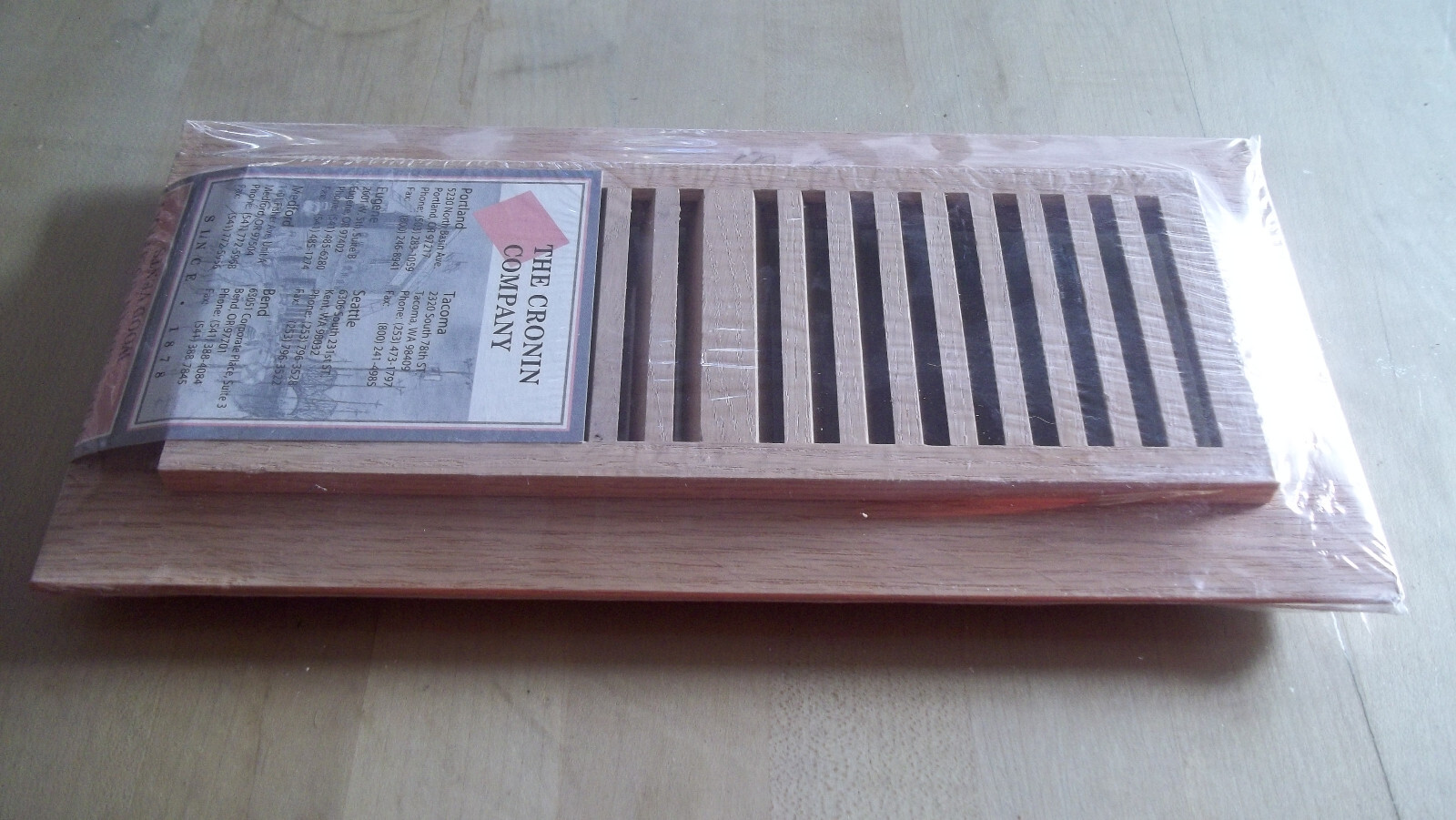 Solid Wood Self Rimmed Air Supply Vent Cover; Different Sizes and Wood Types gallery