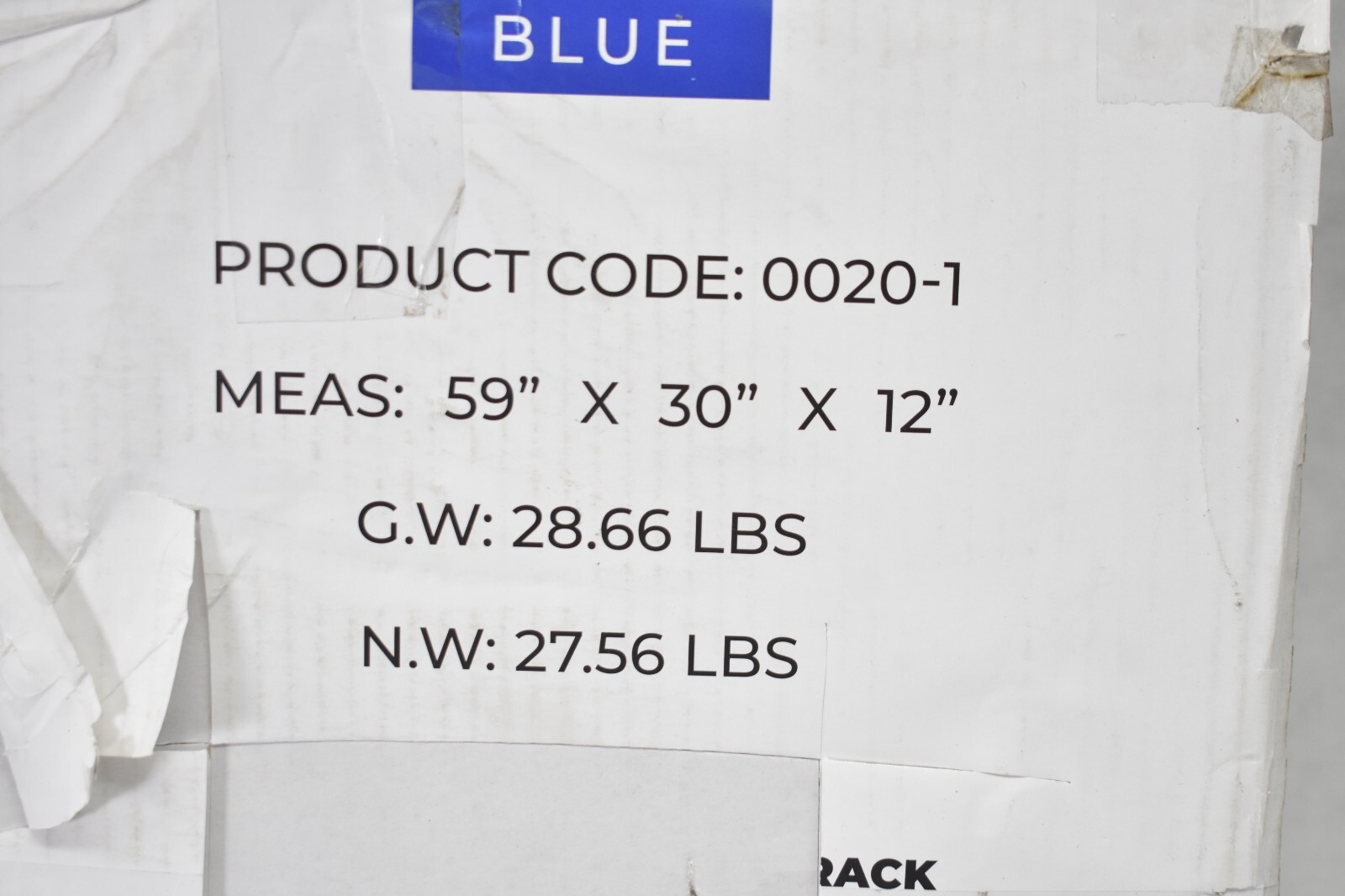 G-Rack 5 Tier 400lbs Shelf Assembly Blue Heavy Duty 0020-1 59" x 30" x 12" gallery